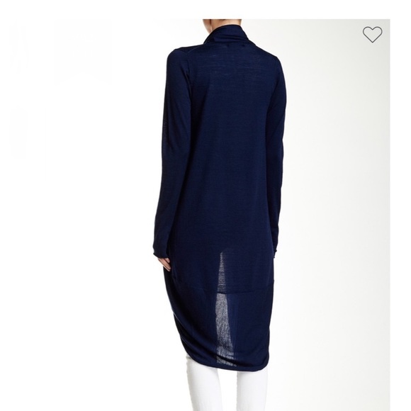 Alice and Olivia Draped Wool Blend Circle Cardigan - Picture 2 of 6